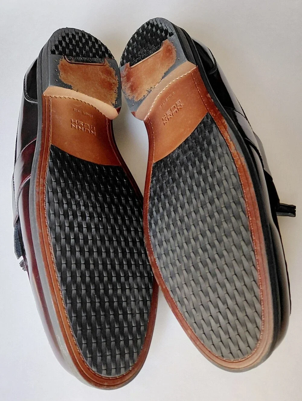 NUNN  BUSH  Men’s Kiltie Burgundy Leather  Tassel Loafers Size 11W